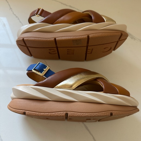 NWT 4CCCCEES Mellow Mela  cross-strap platform sandal - Picture 3 of 7